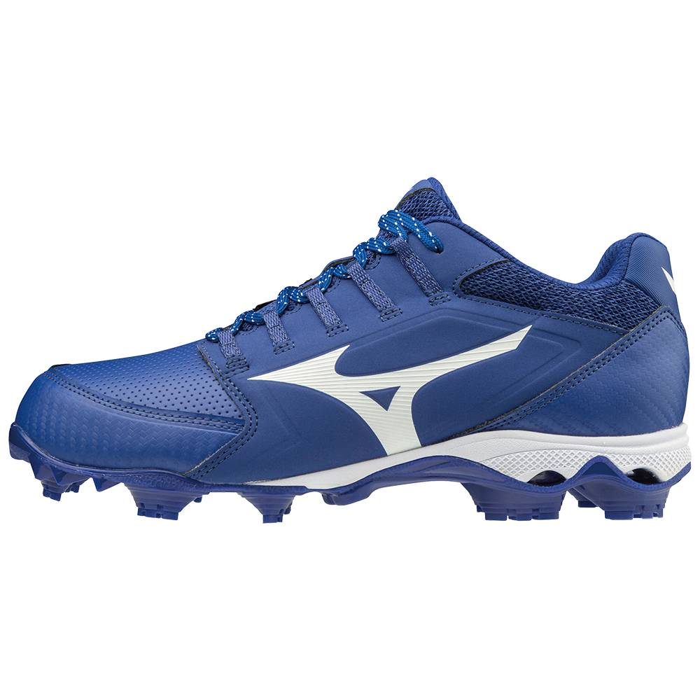 Mizuno 9-Spike Advanced Finch Elite 4 TPU Molded Baseball Skor Dam Kungsblått Vita | 240596BVS