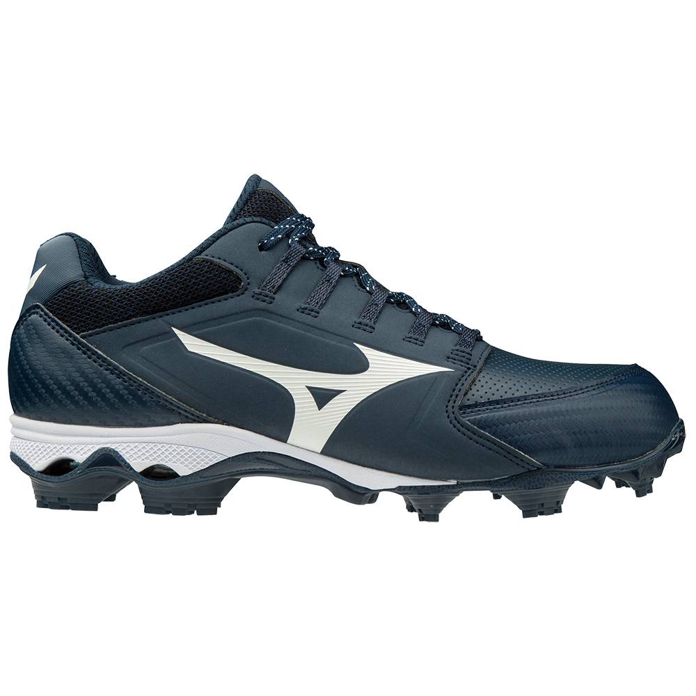 Mizuno 9-Spike Advanced Finch Elite 4 TPU Molded Baseball Skor Dam Marinblå Vita | 481573DYI