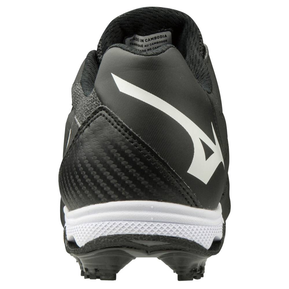 Mizuno 9-Spike Advanced Finch Elite 4 TPU Molded Baseball Skor Dam Svarta Vita | 780265RNG