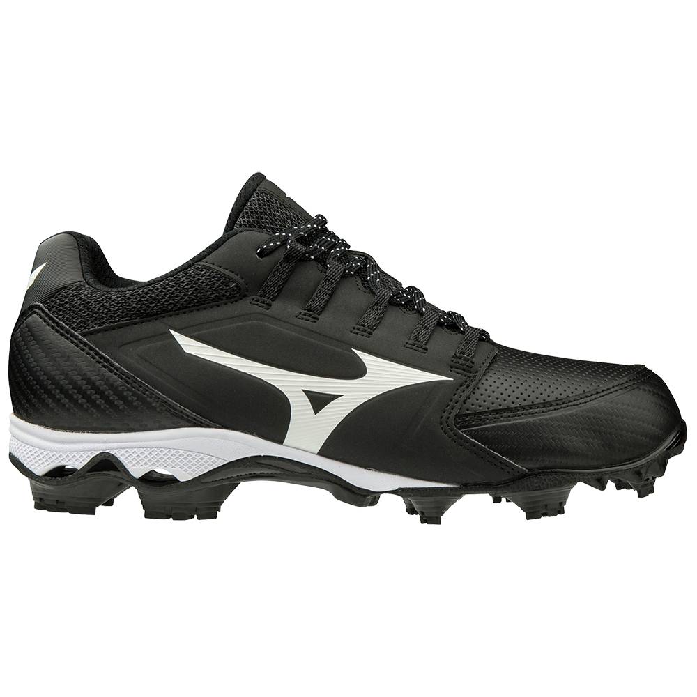 Mizuno 9-Spike Advanced Finch Elite 4 TPU Molded Baseball Skor Dam Svarta Vita | 780265RNG