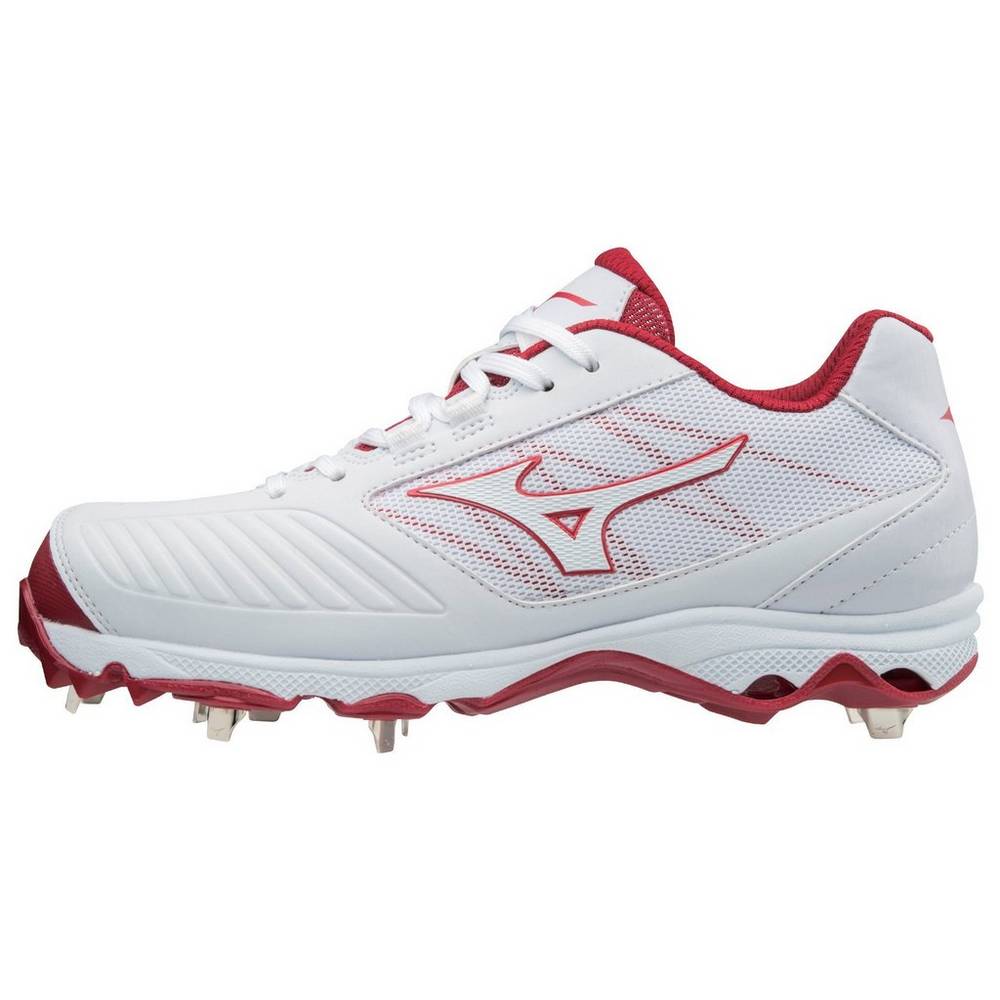 Mizuno 9-Spike Advanced Sweep 4 Low Metal Baseball Skor Dam Vita Röda | 327481UWZ