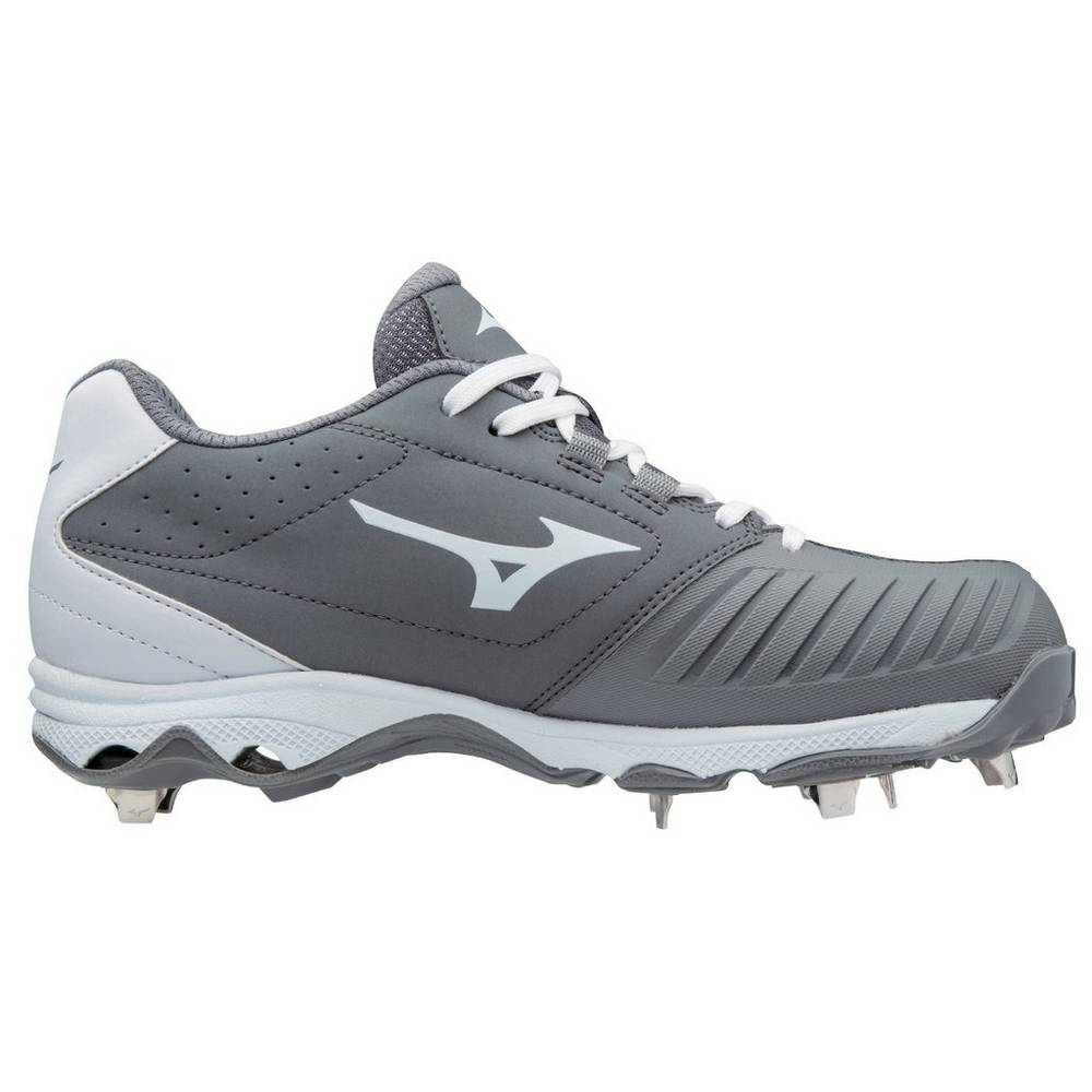 Mizuno 9-Spike Advanced Sweep 4 Low Metal Baseball Skor Dam Grå Vita | 427510ONK