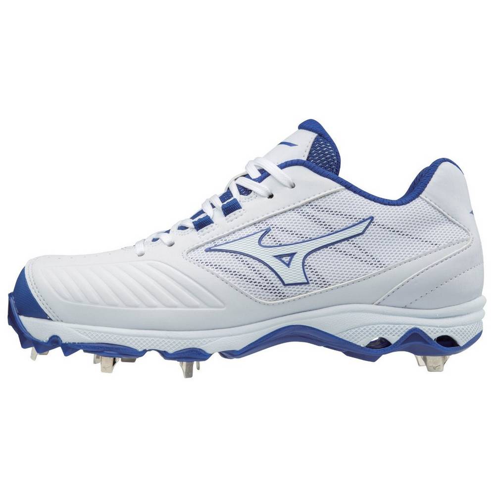 Mizuno 9-Spike Advanced Sweep 4 Low Metal Baseball Skor Dam Vita Kungsblått | 758324JIT