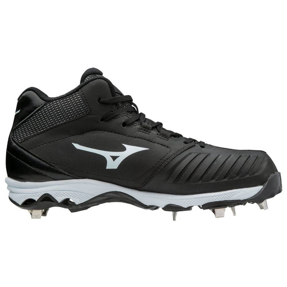 Mizuno 9-Spike Advanced Sweep 4 Mid Baseball Skor Dam Svarta Vita | 580976EYW