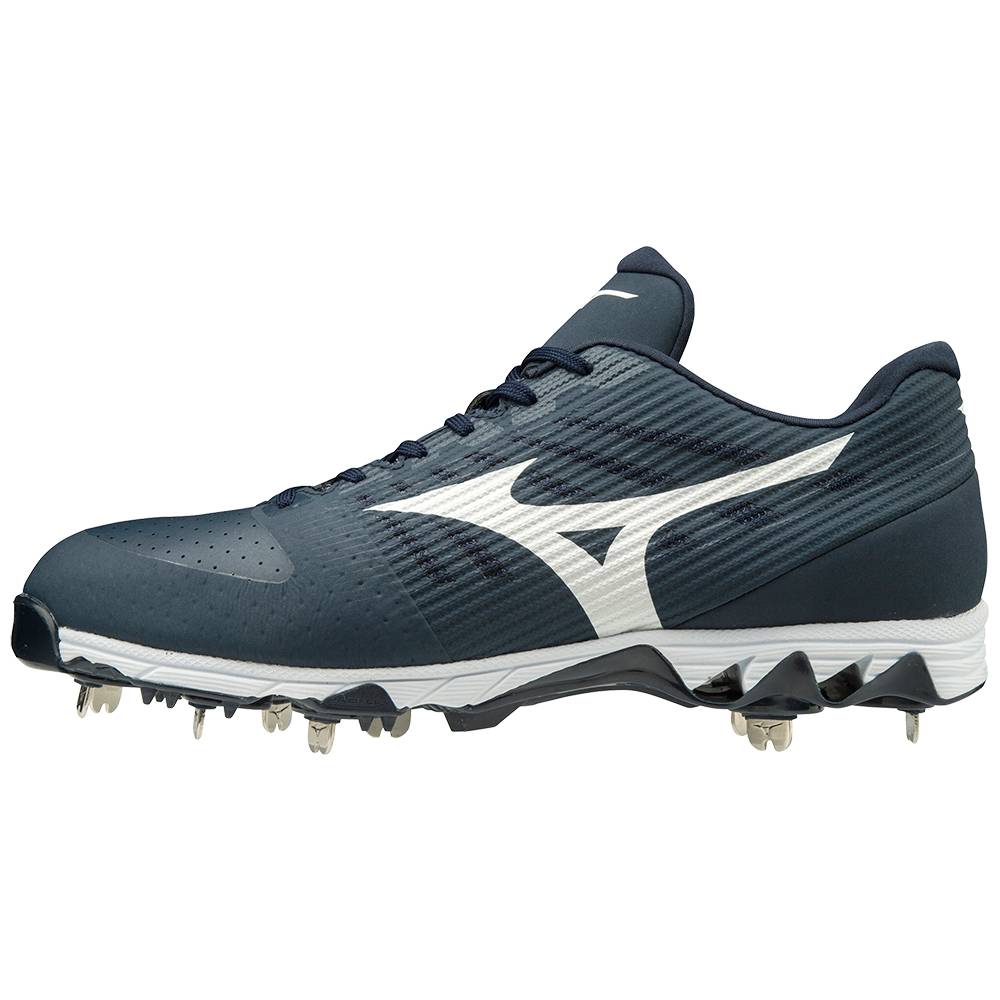 Mizuno 9-Spike Ambition Low Metal Baseball Skor Herr Marinblå Vita | 743896PWF