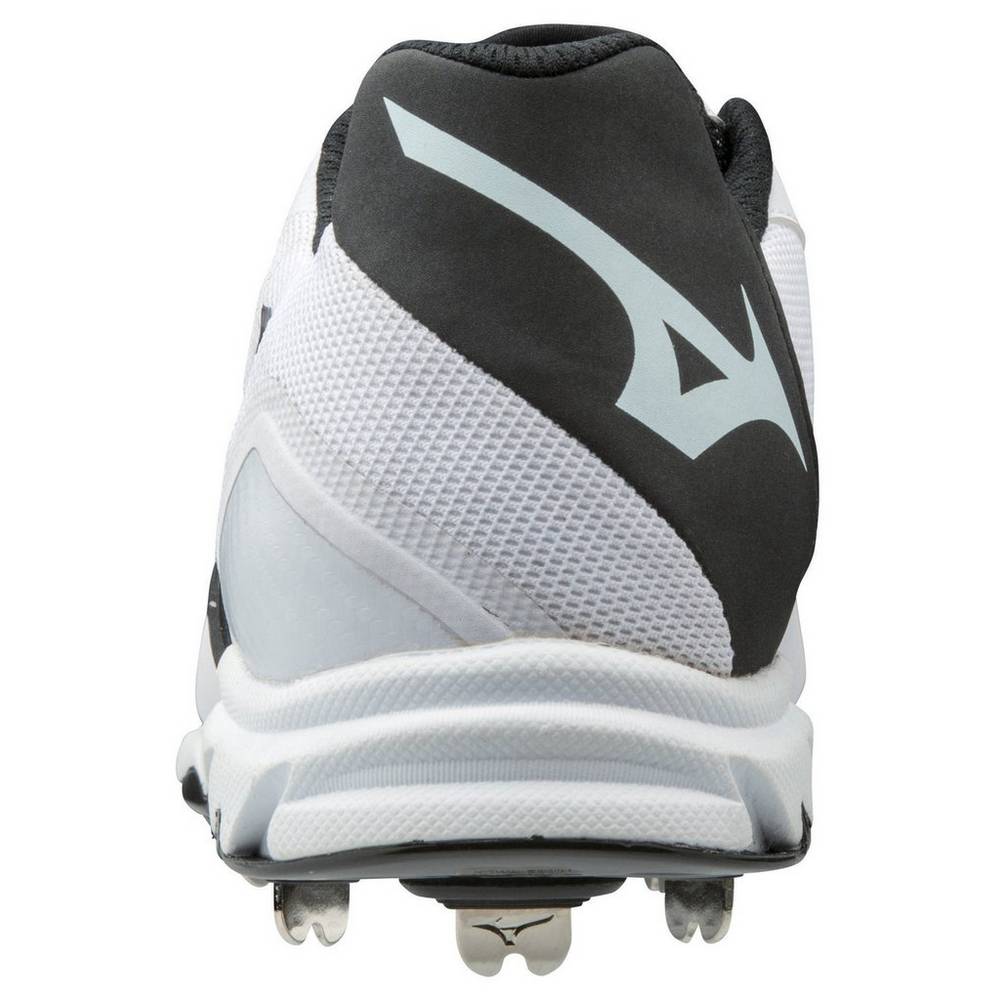 Mizuno 9-Spike Dominant 2 Low Metal Baseball Skor Herr Vita Svarta | 056421ZGV