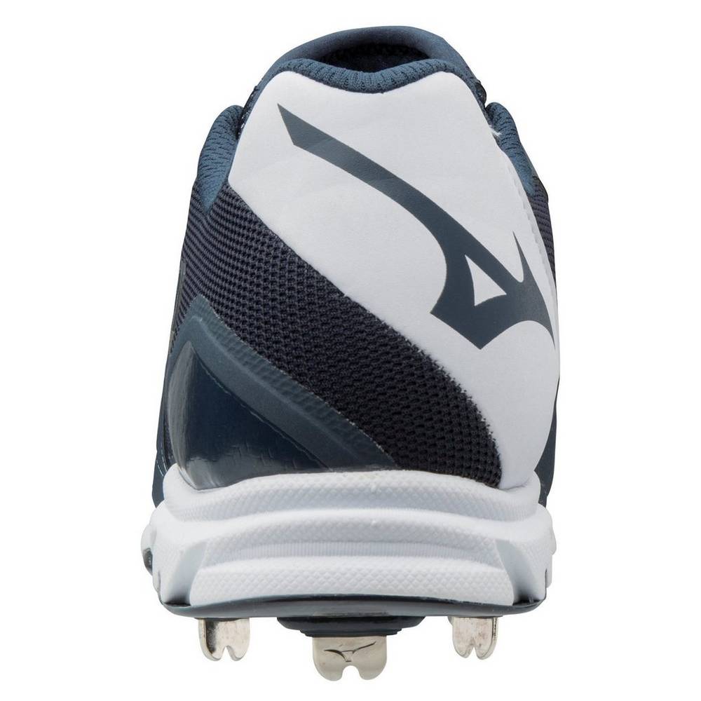 Mizuno 9-Spike Dominant 2 Low Metal Baseball Skor Herr Marinblå Vita | 740813YUX