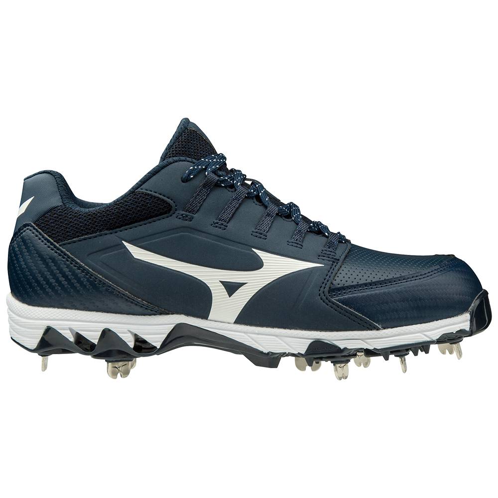 Mizuno 9-Spike Swift 6 Low Metal Baseball Skor Dam Marinblå Vita | 298056CRG