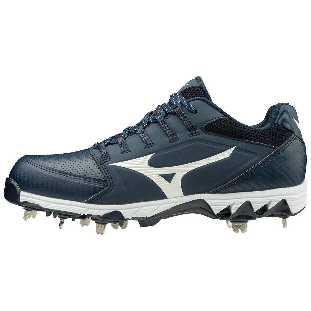 Mizuno 9-Spike Swift 6 Low Metal Baseball Skor Dam Marinblå Vita | 298056CRG