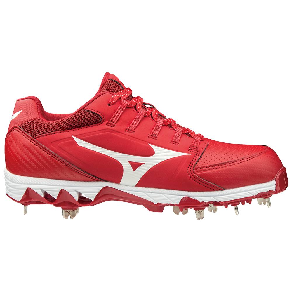 Mizuno 9-Spike Swift 6 Low Metal Baseball Skor Dam Röda Vita | 357429UKG