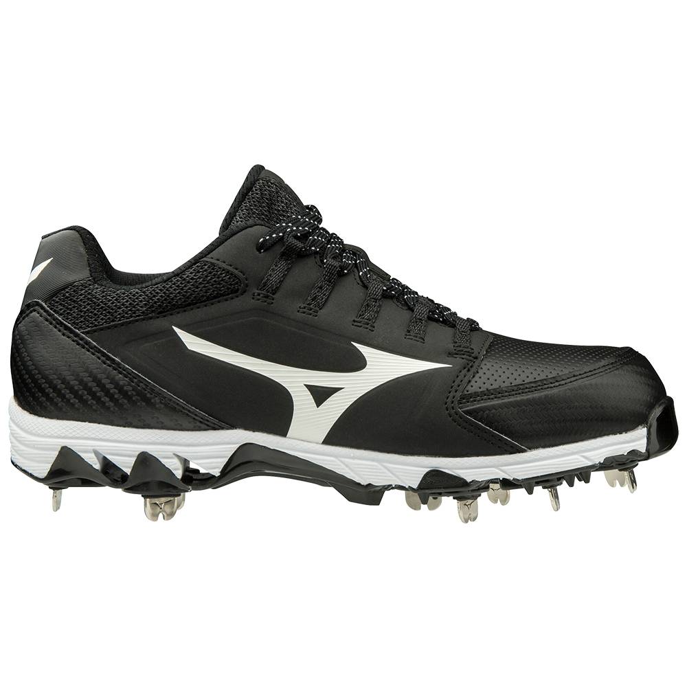 Mizuno 9-Spike Swift 6 Low Metal Baseball Skor Dam Svarta Vita | 560871NEX