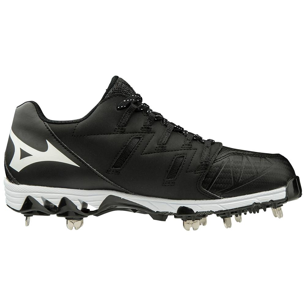 Mizuno 9-Spike Swift 6 Low Metal Baseball Skor Dam Svarta Vita | 560871NEX