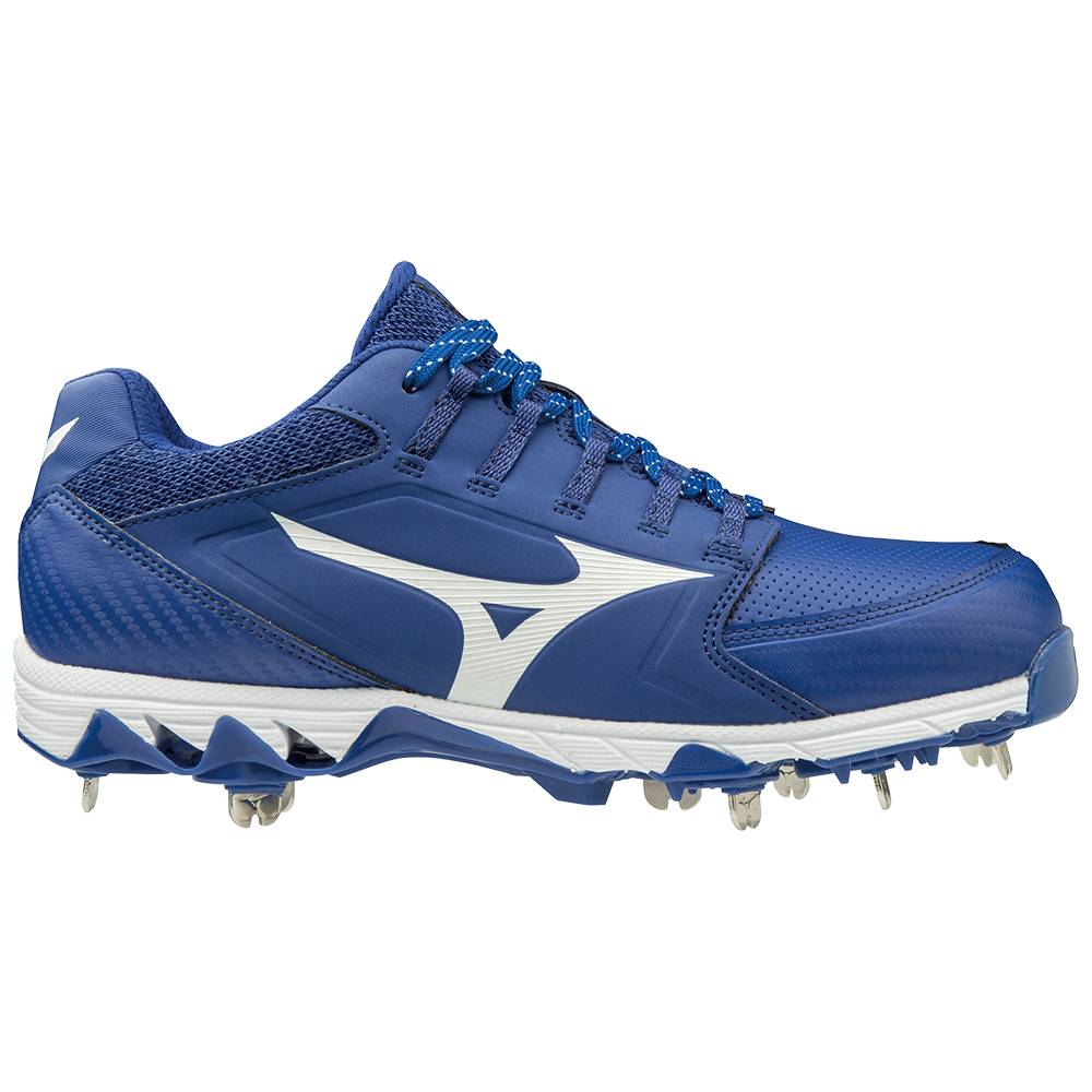 Mizuno 9-Spike Swift 6 Low Metal Baseball Skor Dam Kungsblått Vita | 628547FMA