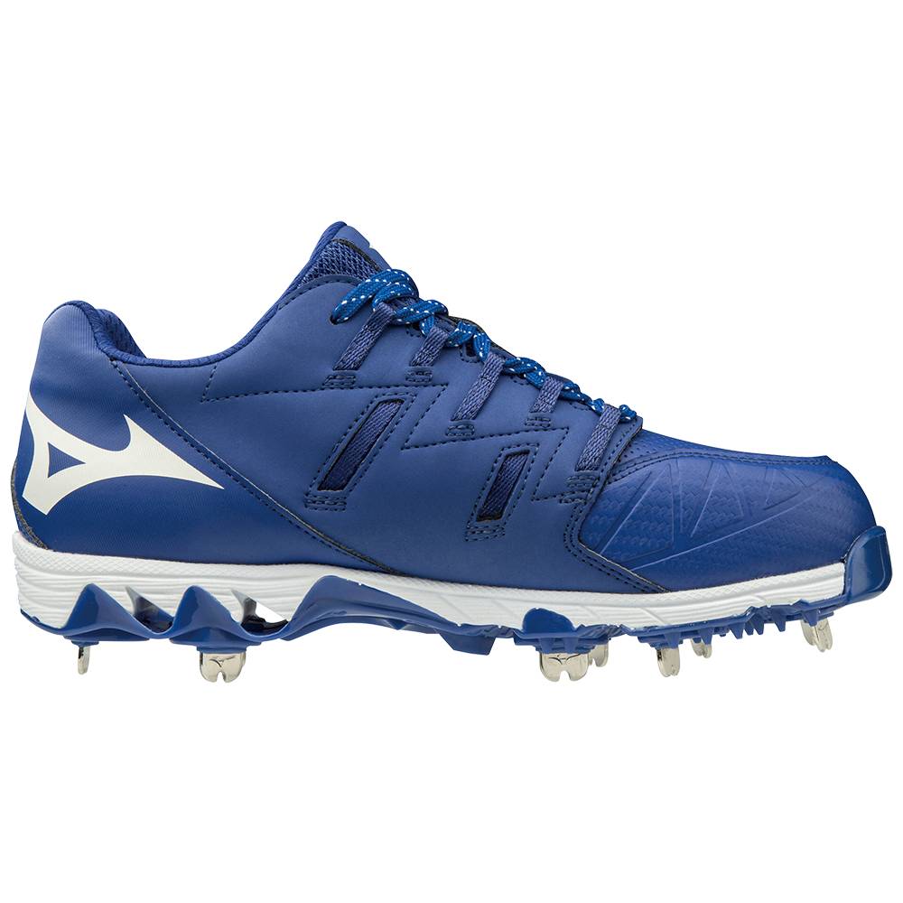 Mizuno 9-Spike Swift 6 Low Metal Baseball Skor Dam Kungsblått Vita | 628547FMA