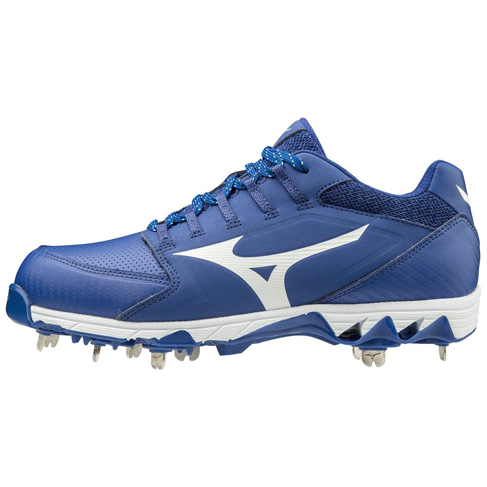 Mizuno 9-Spike Swift 6 Low Metal Baseball Skor Dam Kungsblått Vita | 628547FMA