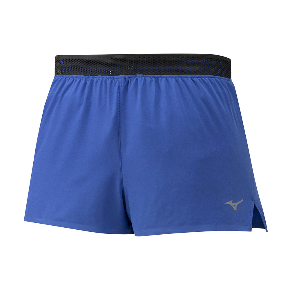 Mizuno Aero Split 1.5 Löpar Shorts Herr Blå | 564231HBC