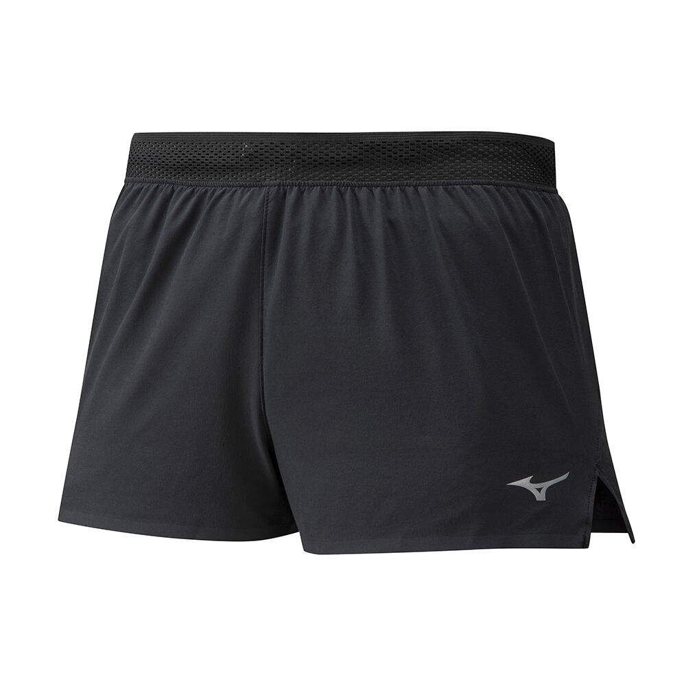 Mizuno Aero Split 1.5 Löpar Shorts Herr Svarta | 726194HDS