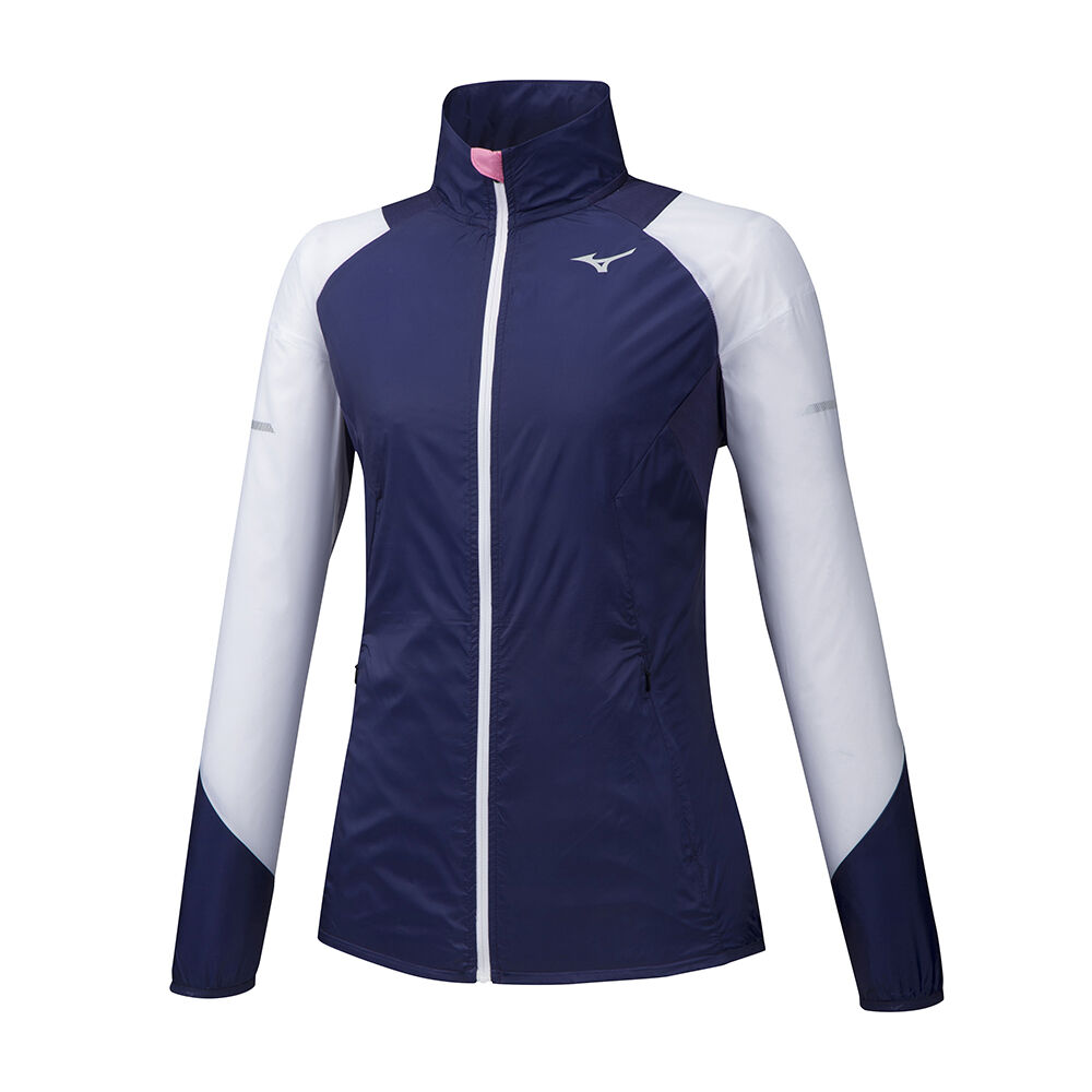 Mizuno Aero WindTop Löpar Jacka Dam Lila Vita | 246790ZYK