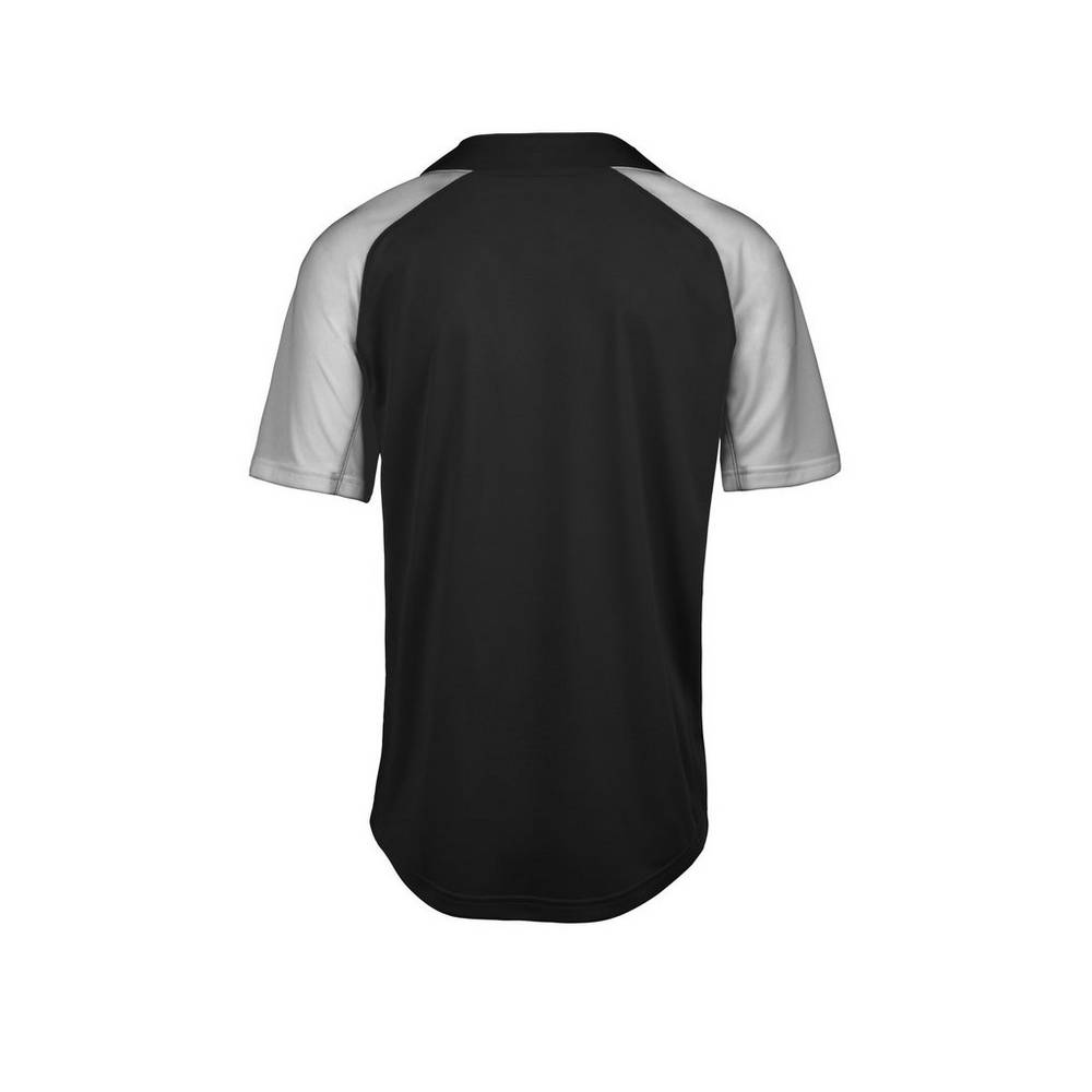 Mizuno Aerolite 2-Button Baseball Jersey Herr Svarta Grå | 490765HQV