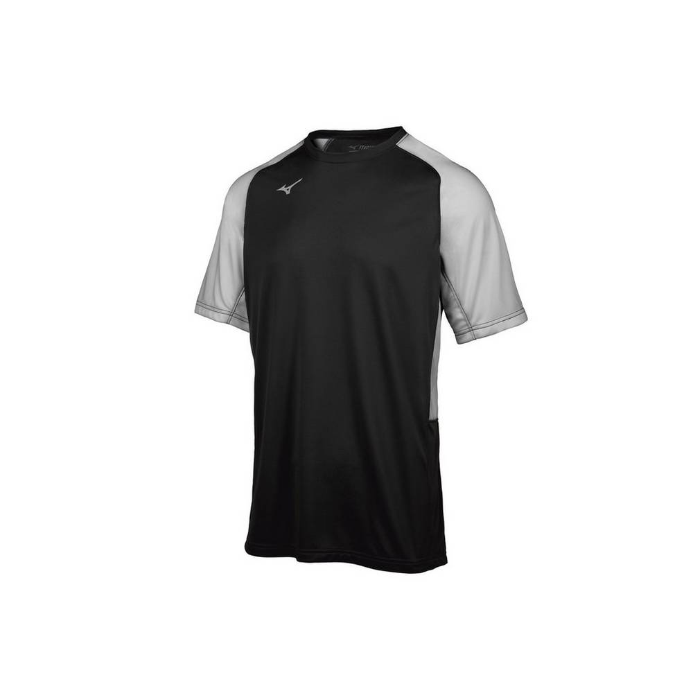 Mizuno Aerolite Crew Baseball Jersey Herr Svarta Grå | 580739VUF