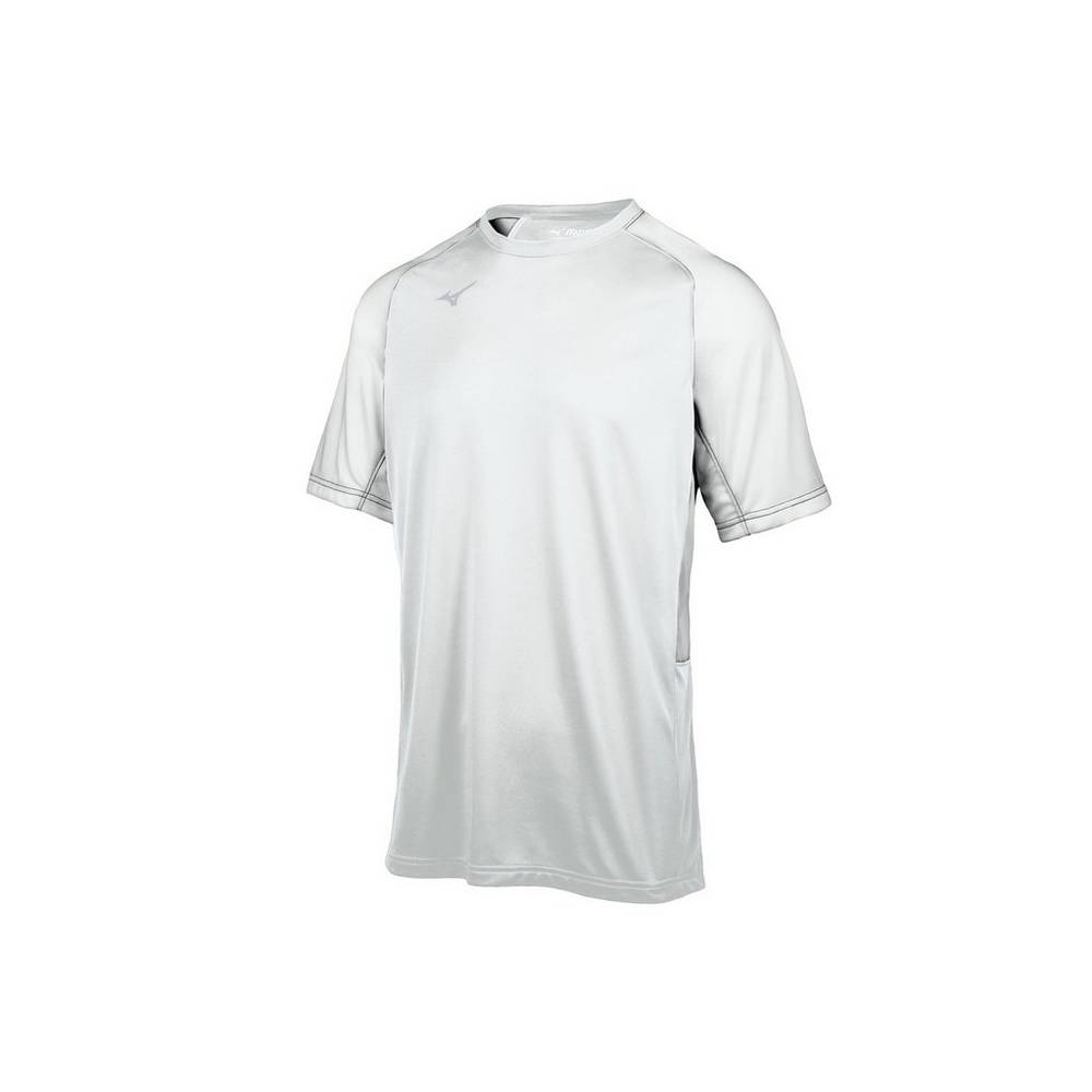 Mizuno Aerolite Crew Baseball Jersey Herr Vita | 896013LFV