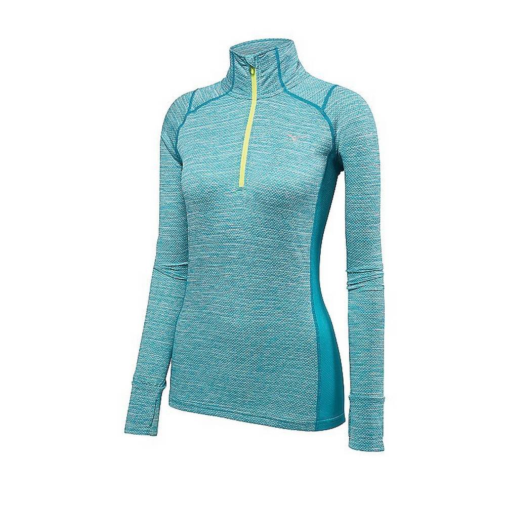 Mizuno Alpha Half Zip Blast Dam Blå | 145823SJH