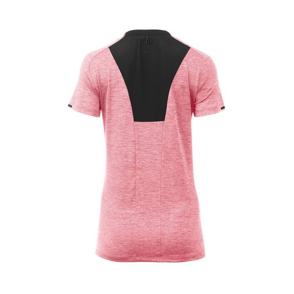 Mizuno Alpha Korta Sleeve T shirts Dam Rosa Svarta | 501892ZUO