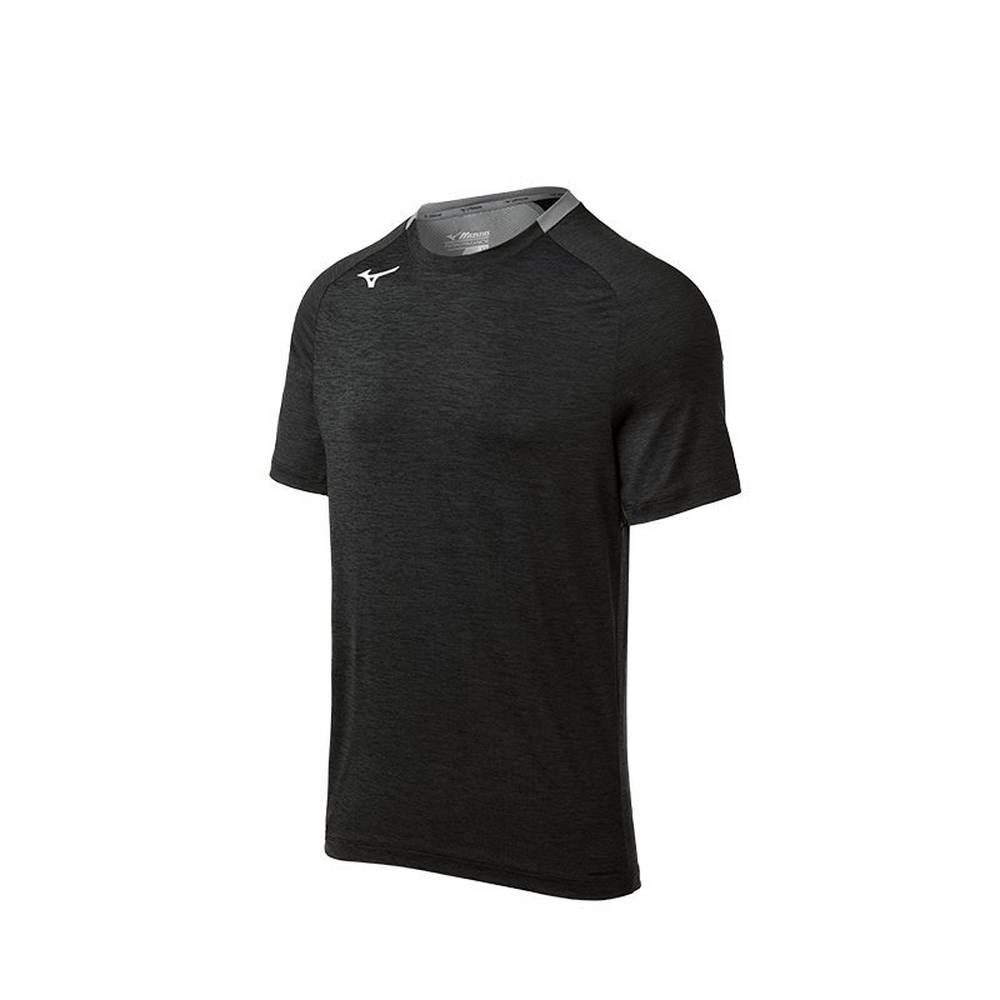 Mizuno Alpha Korta Sleeve T shirts Herr Svarta | 142938JTC