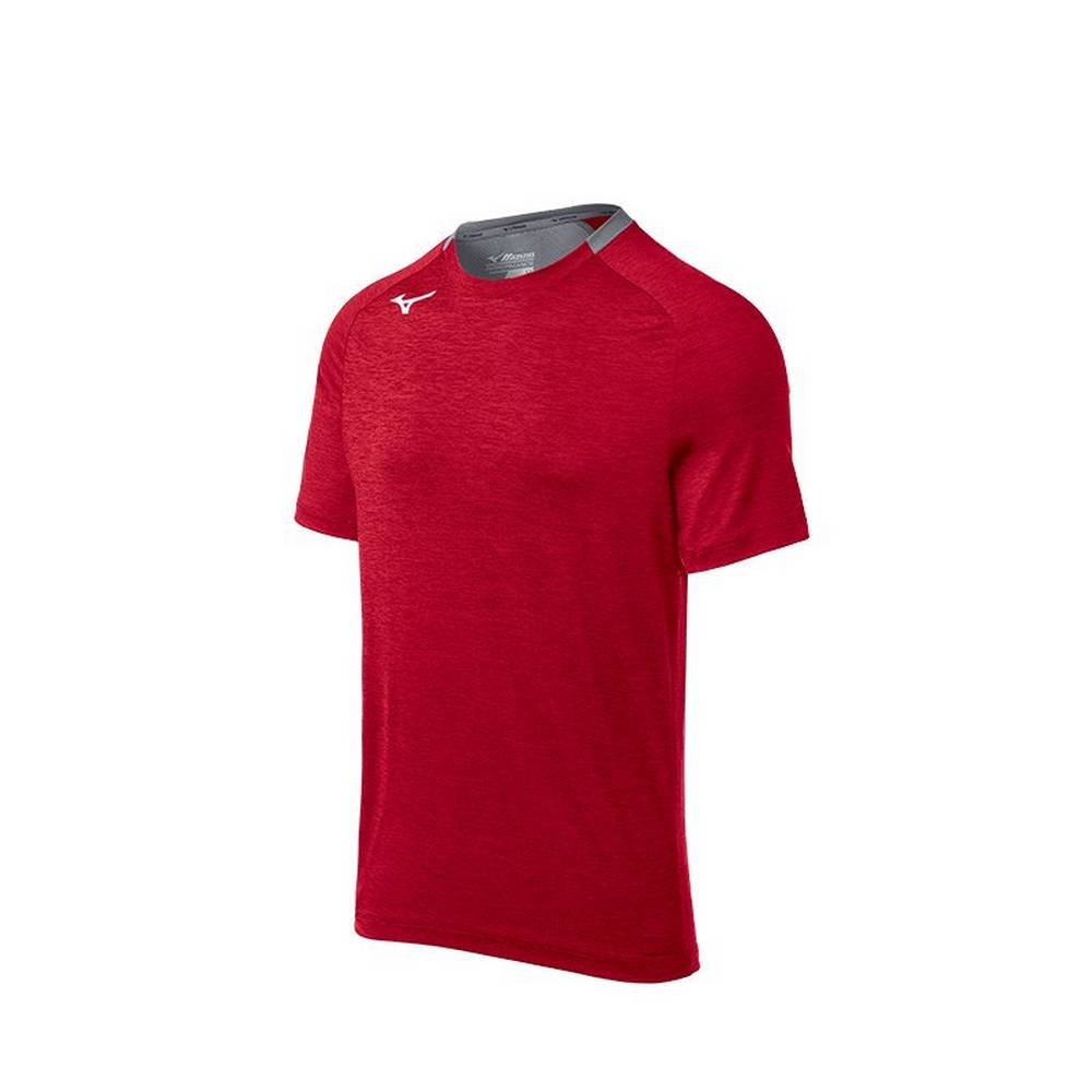 Mizuno Alpha Korta Sleeve T shirts Herr Röda | 507134NOU