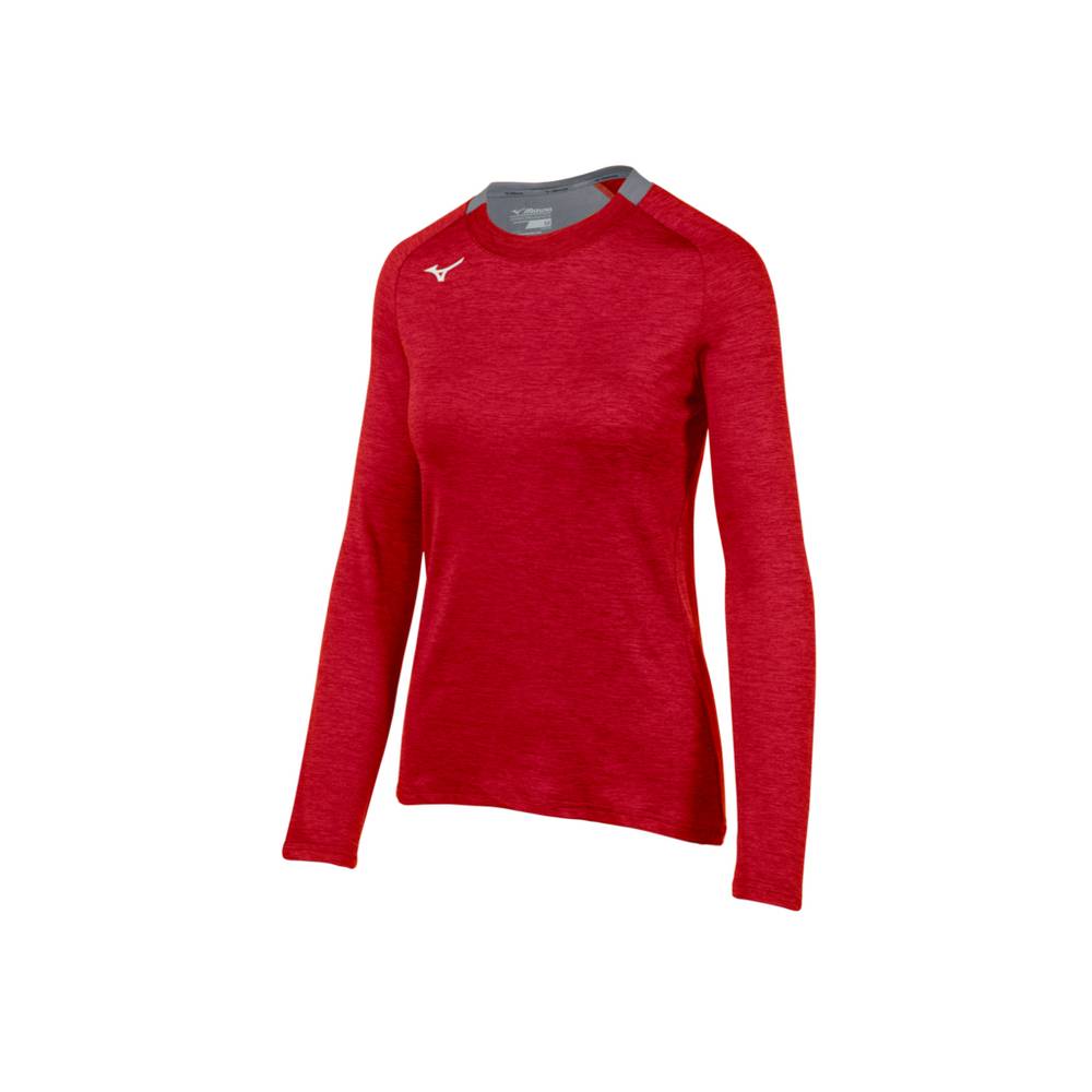 Mizuno Alpha Long Sleeve Blast Dam Röda | 279460ITO