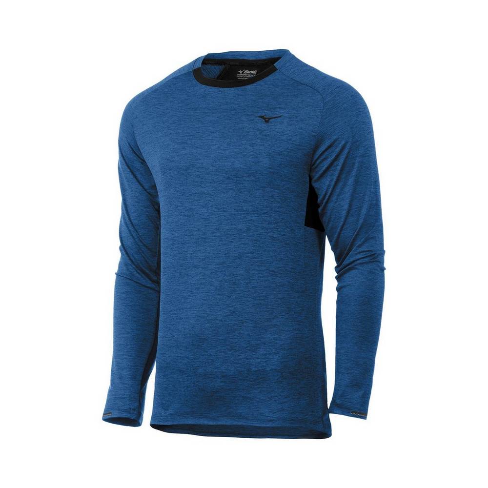 Mizuno Alpha Long Sleeve Blast Herr Blå | 268903HTV