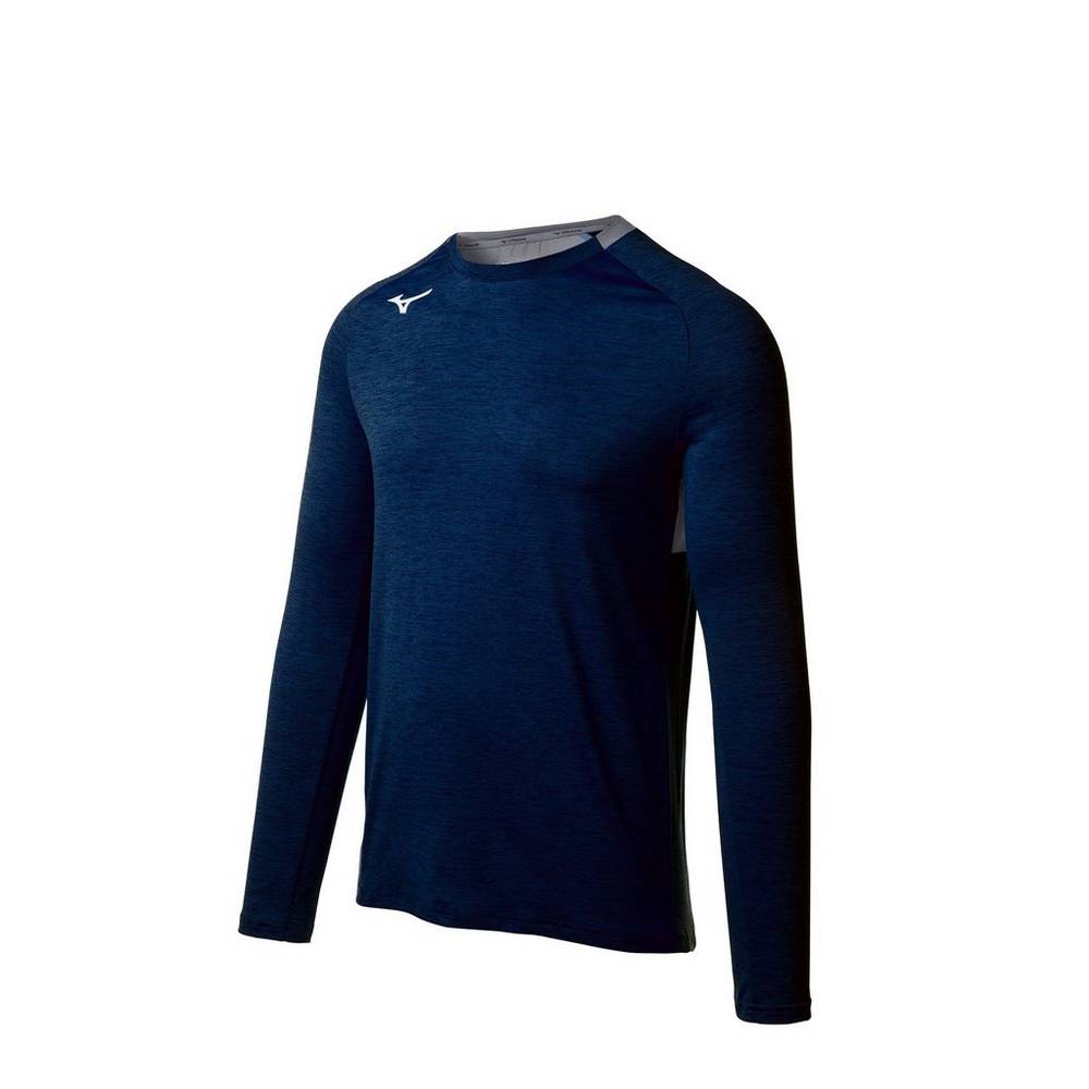 Mizuno Alpha Long Sleeve Blast Herr Marinblå | 687192SYL