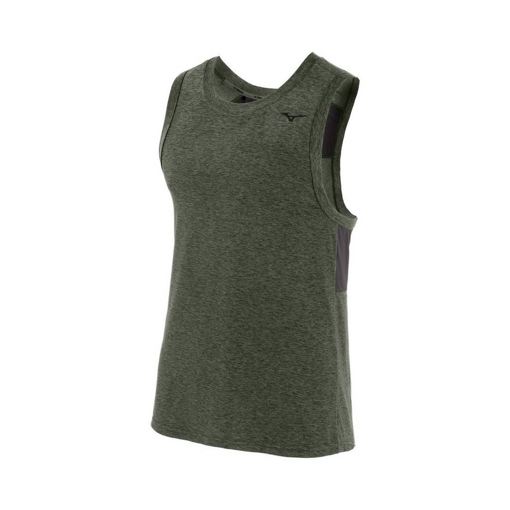 Mizuno Alpha Löpar Tank Tops Herr Gröna | 912876YEV