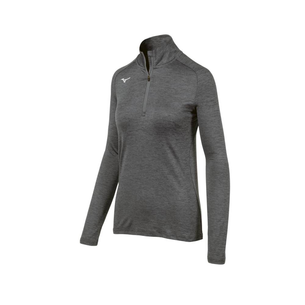 Mizuno Alpha ½ Zip Sweatshirt Dam Grå | 062497OQF