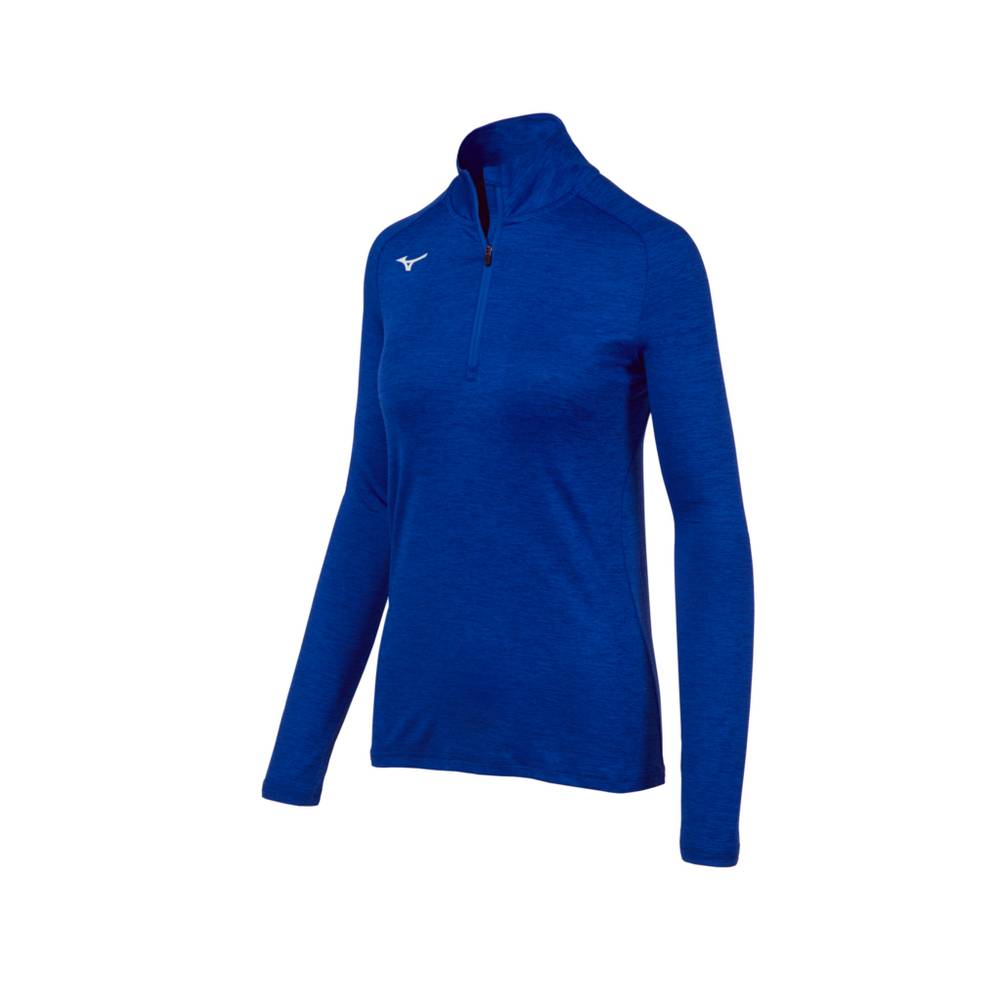 Mizuno Alpha ½ Zip Sweatshirt Dam Kungsblått | 214836RNP