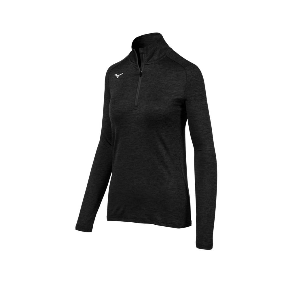 Mizuno Alpha ½ Zip Sweatshirt Dam Svarta | 365807YKB