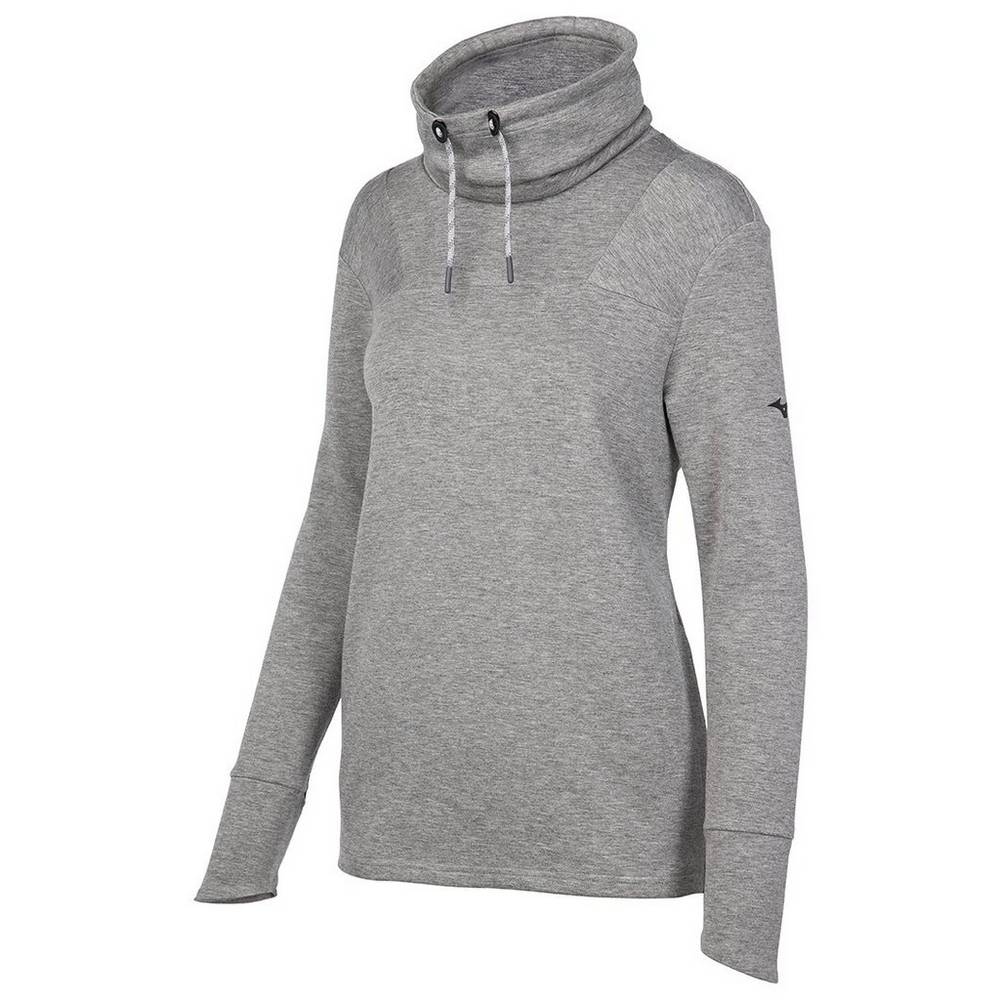 Mizuno April Ross Funnel Neck Sweatshirt Dam Grå | 314286XWC