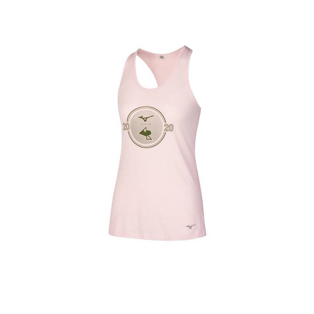 Mizuno April Ross Vision Tryck Tank Tops Dam Rosa | 057983JCZ