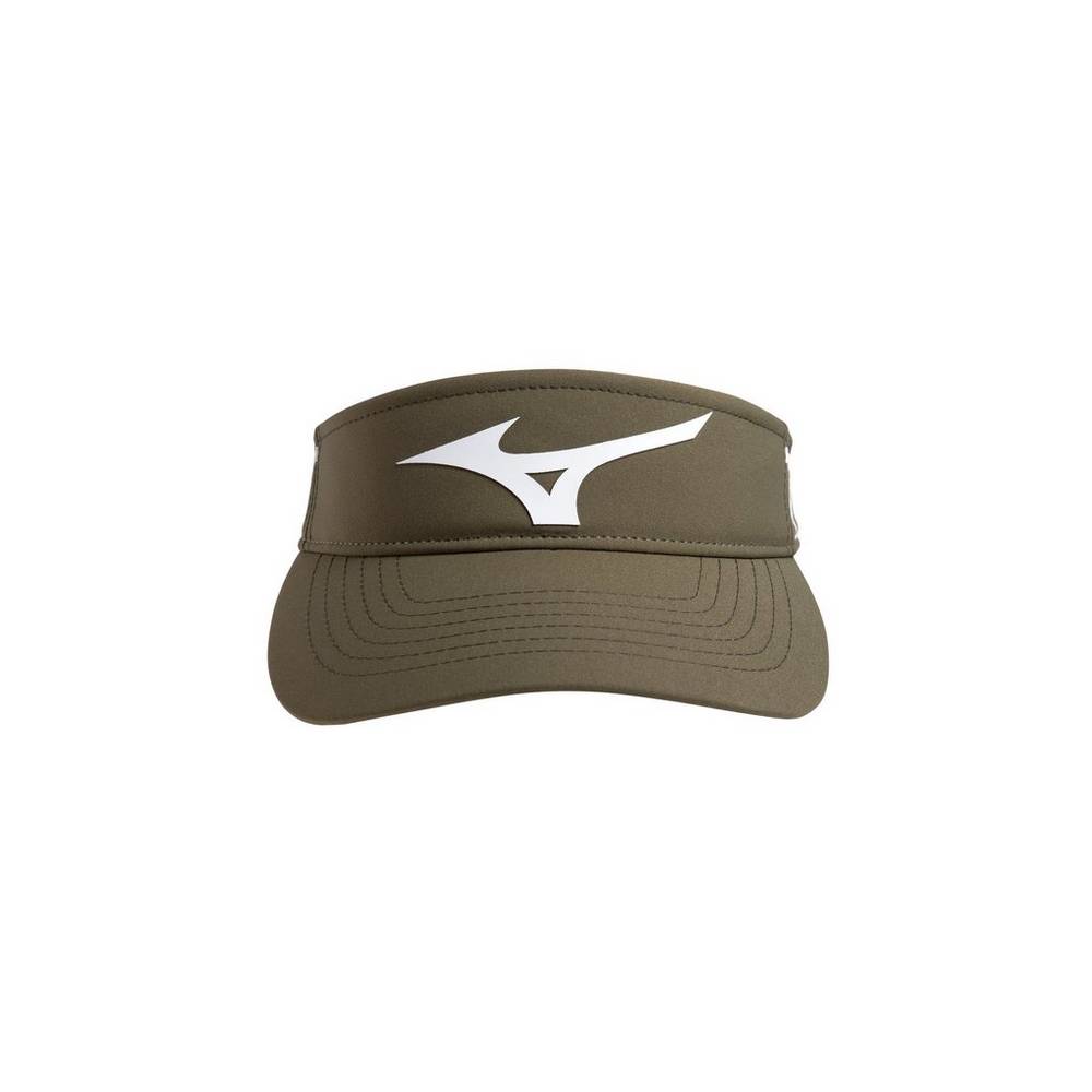 Mizuno April Ross Visor Dam Olivgröna Vita | 812763EJR