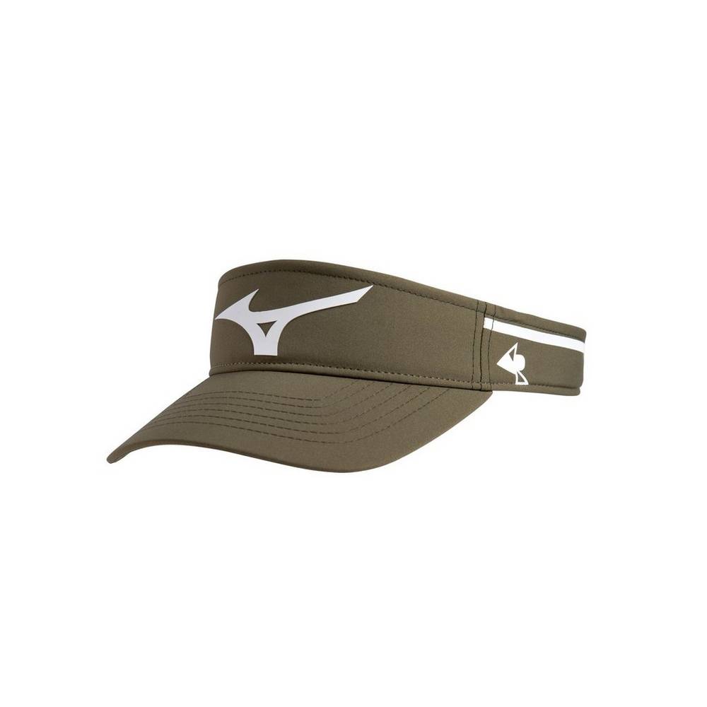 Mizuno April Ross Visor Dam Olivgröna Vita | 812763EJR