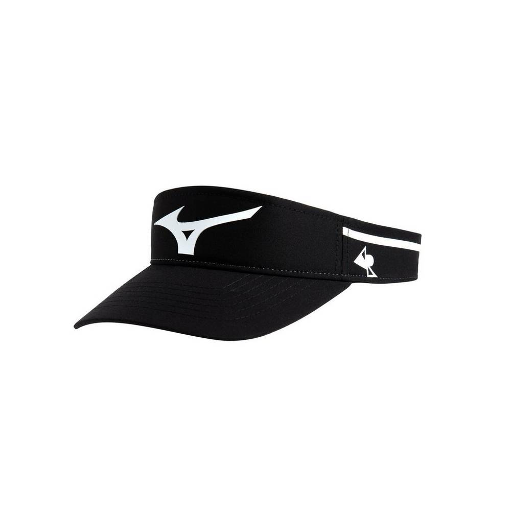 Mizuno April Ross Visor Herr Svarta Vita | 814756ZXF