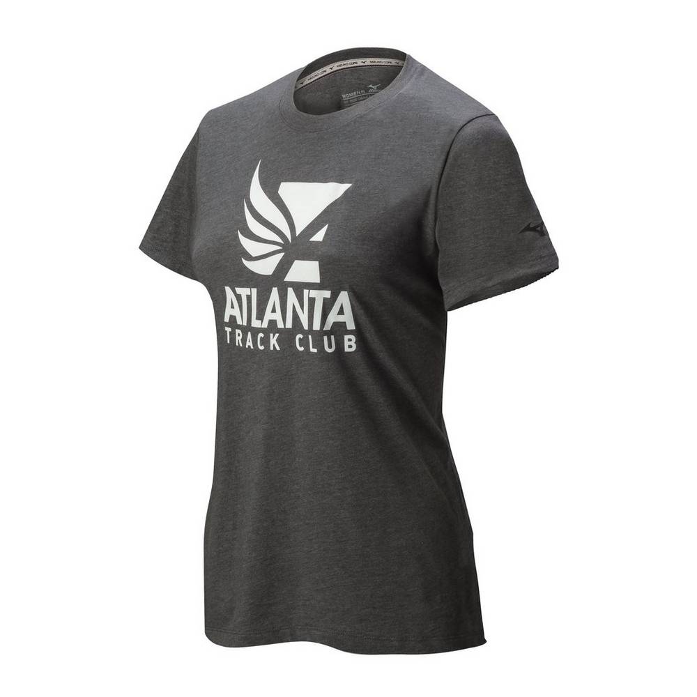 Mizuno Atlanta Track Club 50/50 Löpar T shirts Dam Grå | 408761RQF