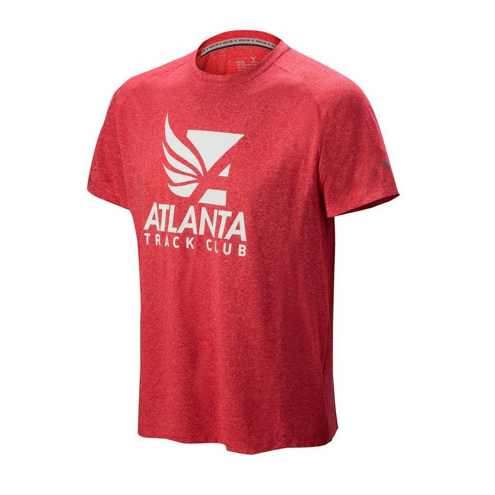 Mizuno Atlanta Track Club Inspire 2.0 T shirts Herr Röda | 623798HEL