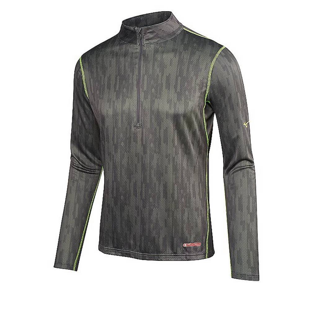 Mizuno Breath Thermo Base Layer Herr Grå Gula | 918360JZR