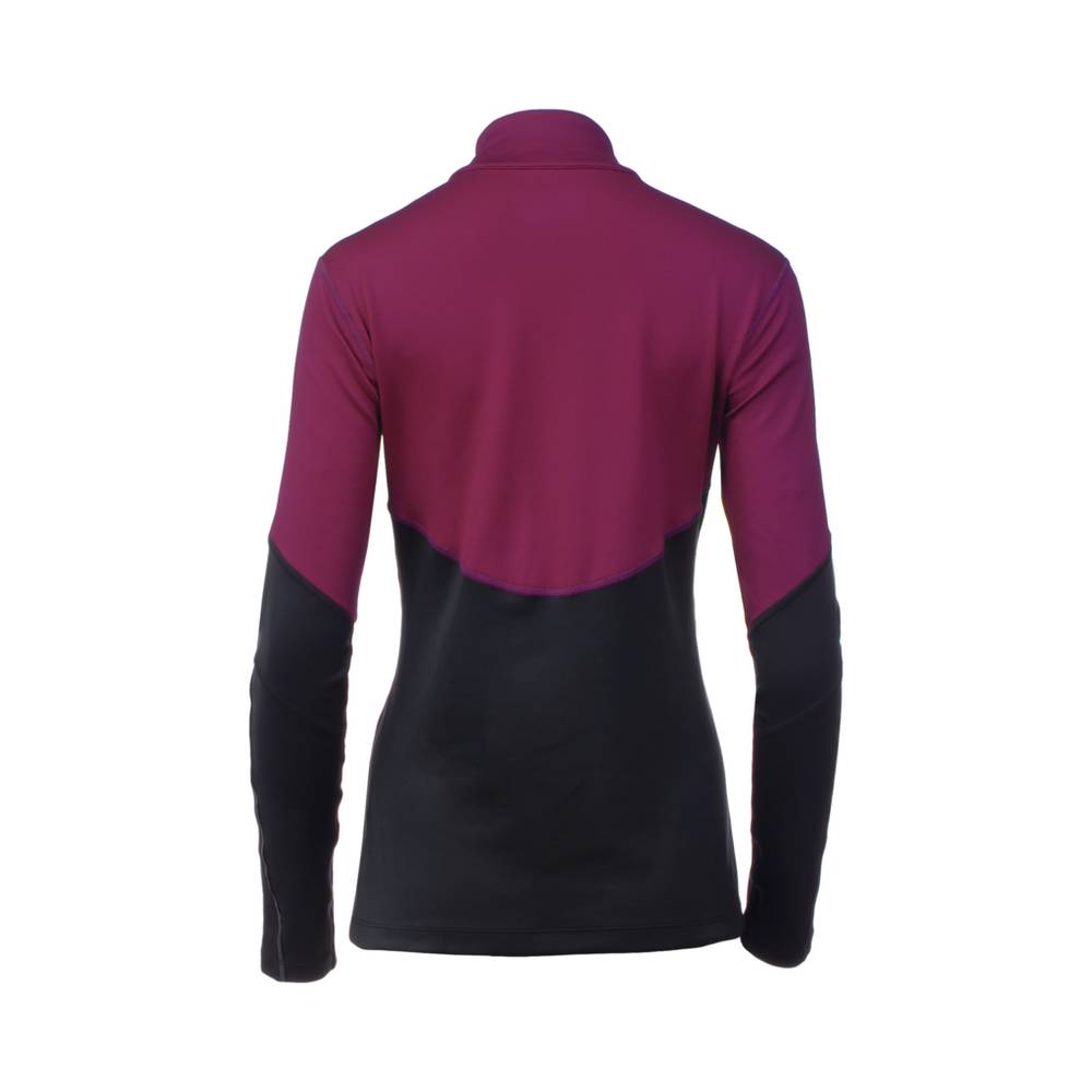 Mizuno Breath Thermo Half Zip Base Layer Dam Lila Svarta | 083619WMJ