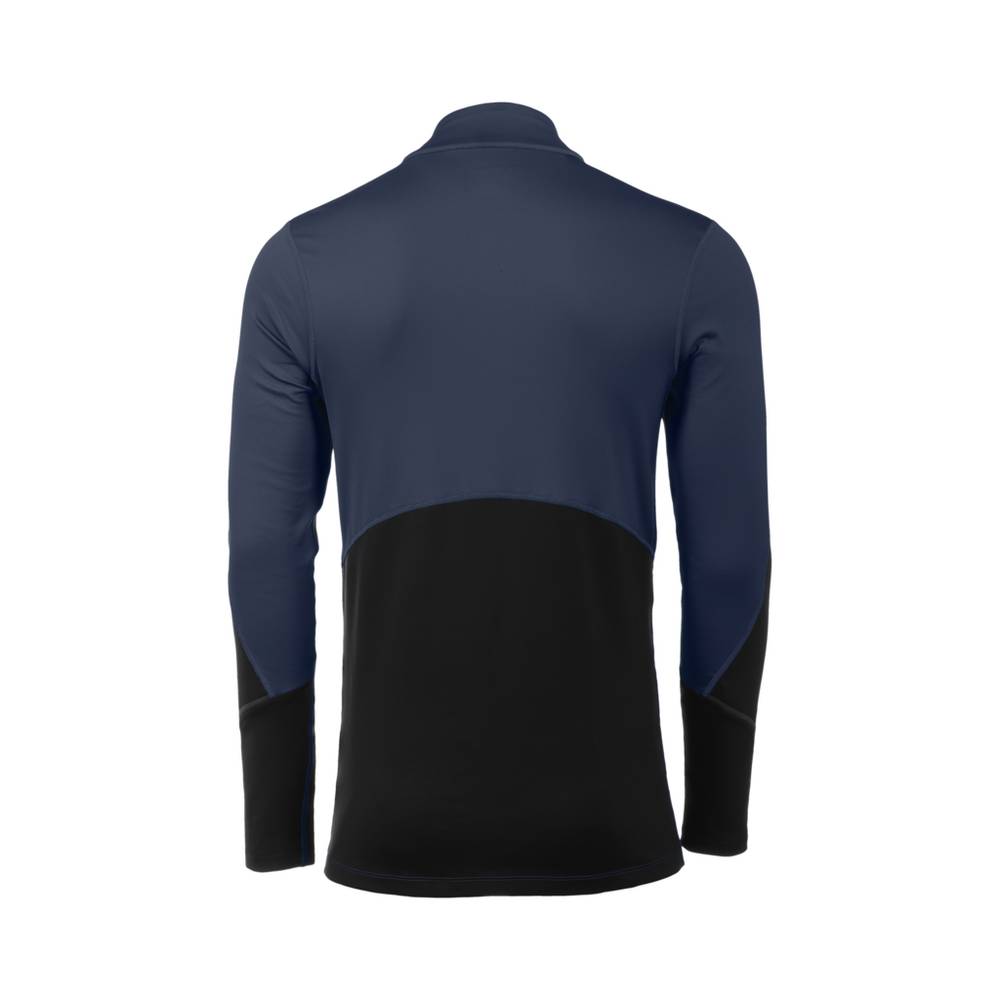 Mizuno Breath Thermo Half Zip Base Layer Herr Indigo Svarta | 328569XGB