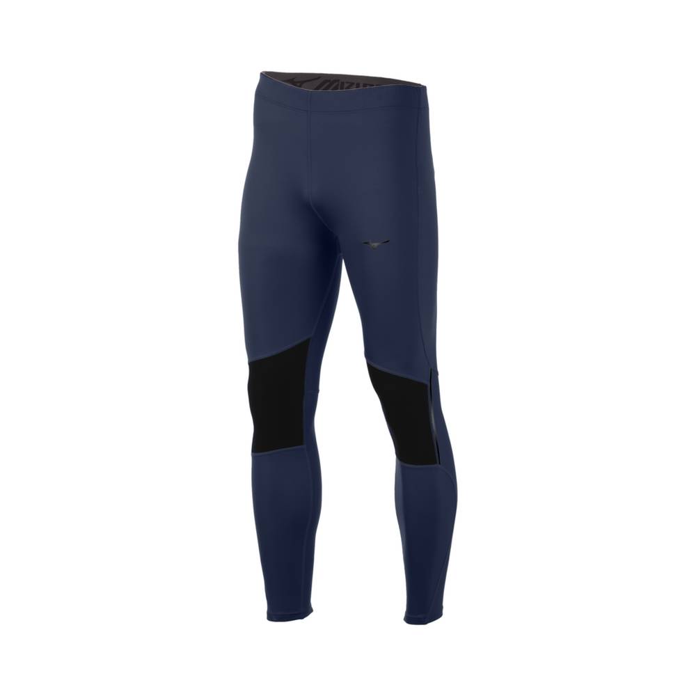 Mizuno Breath Thermo Tights Herr Indigo Svarta | 752046TYF