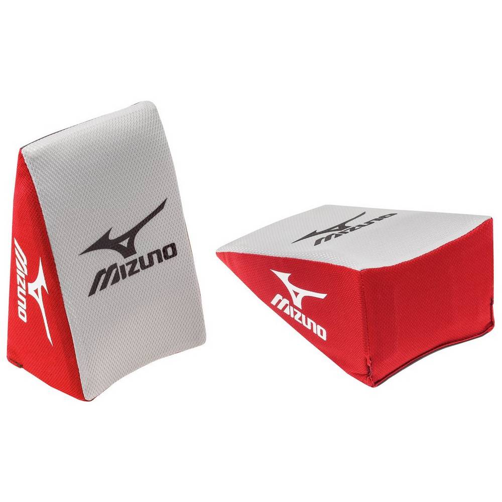 Mizuno Catchers Knee Kilklack (Large) Knee Pads Dam Röda Grå | 306428MWR