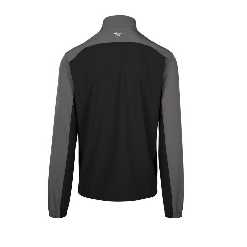 Mizuno Comp Long Sleeve Batting Jacka Herr Svarta | 175382CLG