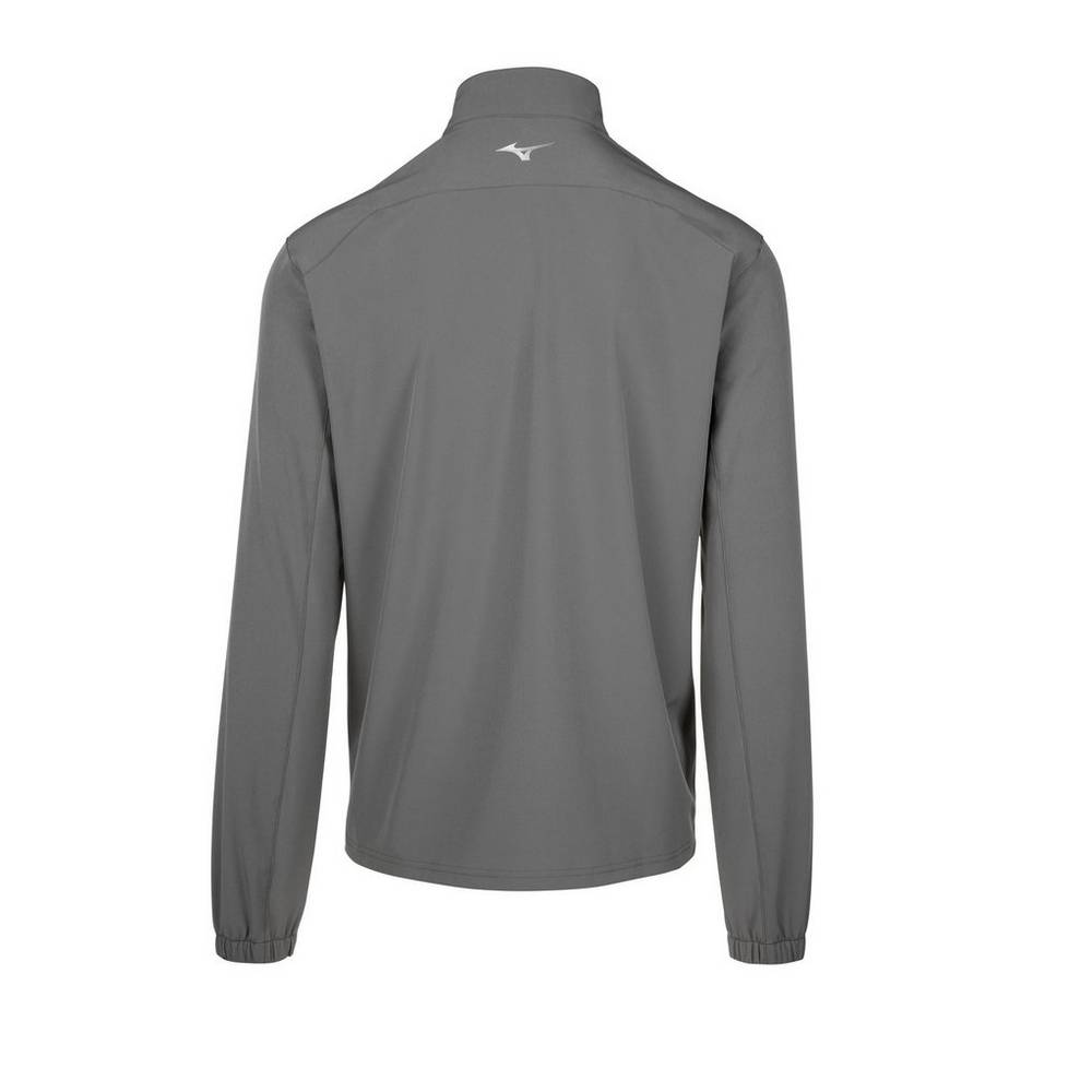 Mizuno Comp Long Sleeve Batting Jacka Herr Grå | 821470JFW